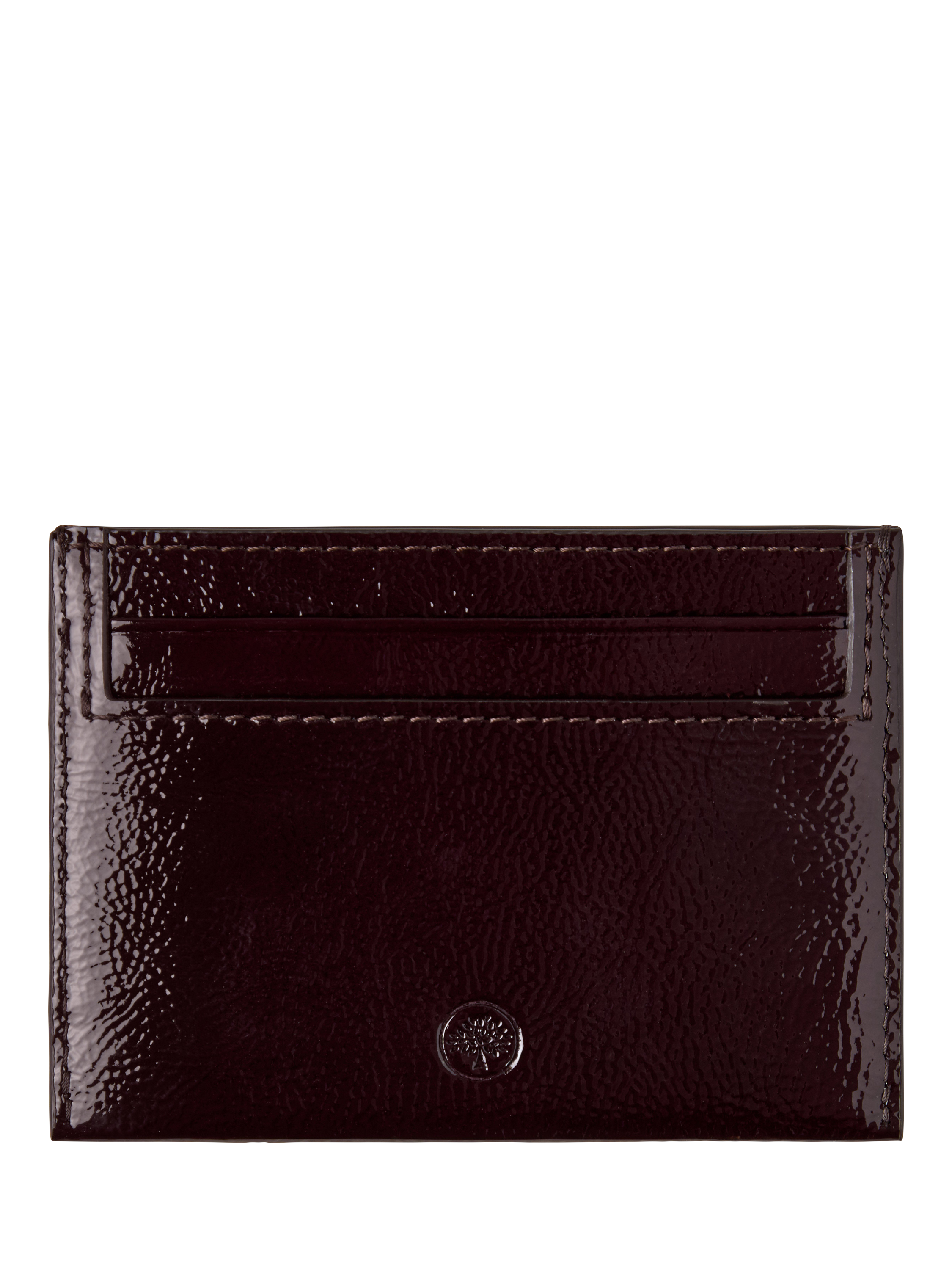Product image 2 of 2, which shows Mulberry Continental Leather Card Holder, Deep Aubergine