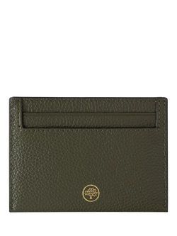 Mulberry Continental Small Classic Grain Leather Credit Card Slip - view 2, Juniper Green
