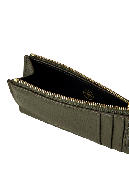 Mulberry Long Leather Card Holder, Juniper Green - view 2, Juniper Green