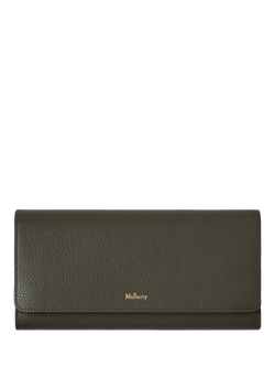 Mulberry Continental Leather Wallet, Juniper Green, Juniper Green