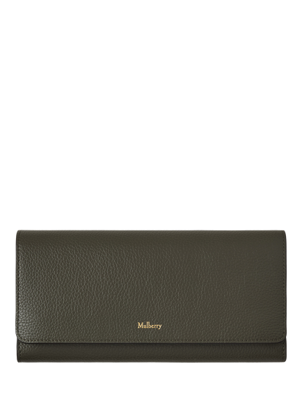 Mulberry Continental Leather Wallet, Juniper Green, Juniper Green