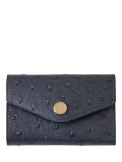 Mulberry Folded Multi-Card Wallet, Stormy Blue, Stormy Blue