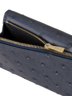 Mulberry Folded Multi-Card Wallet, Stormy Blue - view 2, Stormy Blue