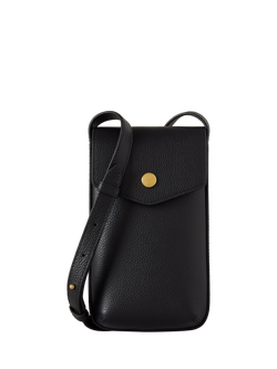 Mulberry Press Stud Leather Phone Pouch, Black