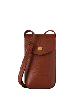 Mulberry Press Stud Leather Phone Pouch, Oak