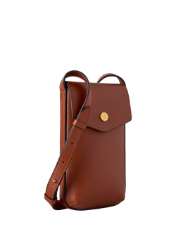 Mulberry Press Stud Leather Phone Pouch - view 2, Oak