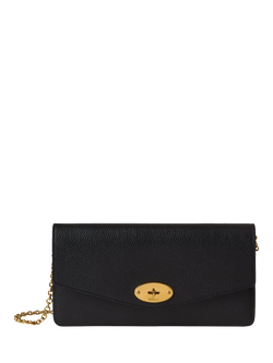 Mulberry Darley Leather Clutch Bag, Black