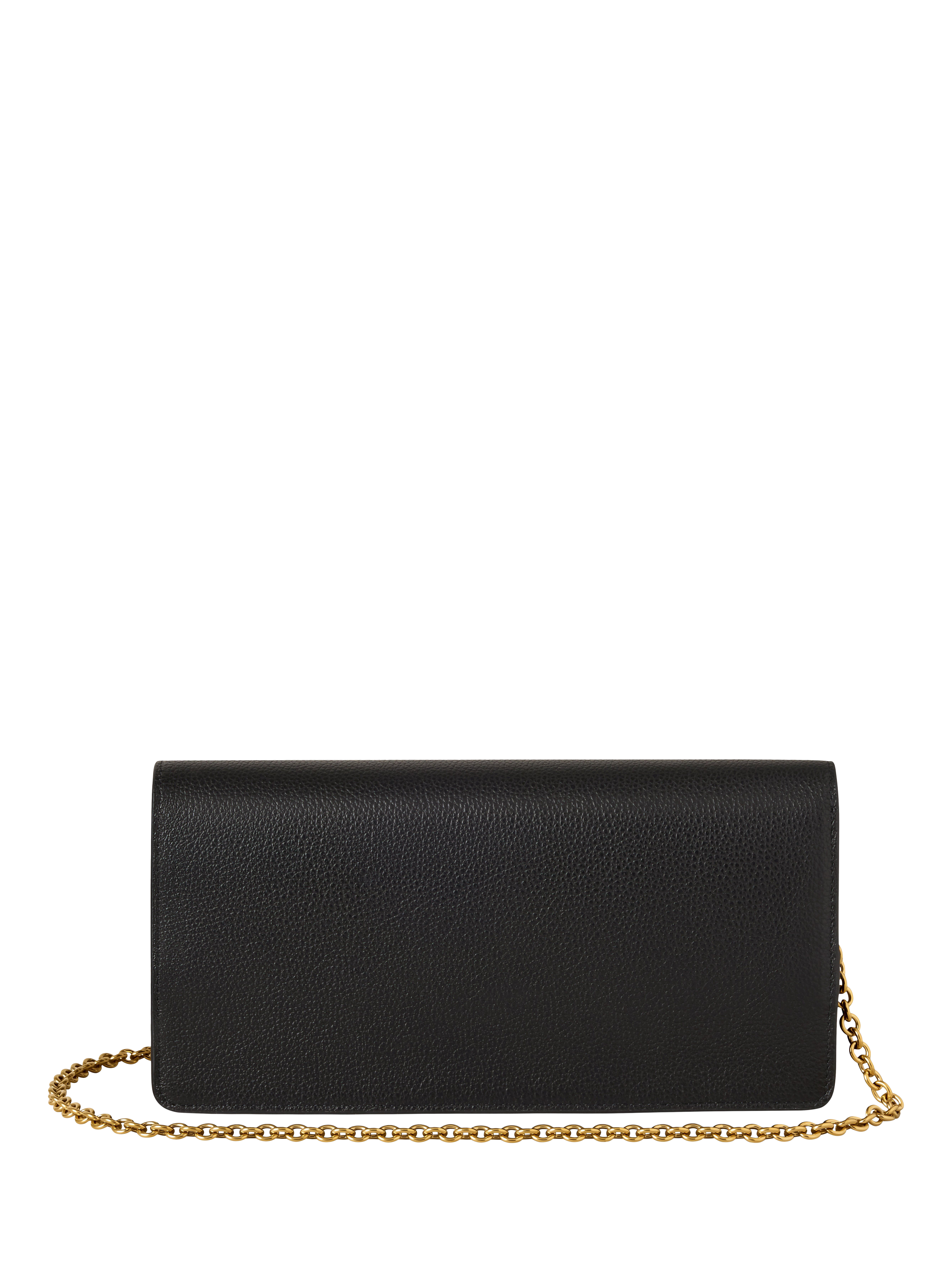 Product image 3 of 6, which shows Mulberry Darley Leather Clutch Bag, Black