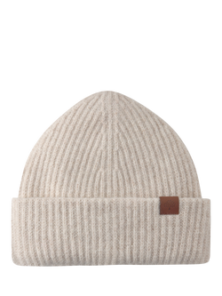 Mulberry Tree Chunky Ribbed Beanie Hat, Oat