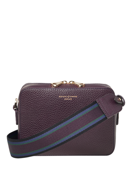 Aspinal of London Leather Crossbody Camera Bag, Fig, Fig