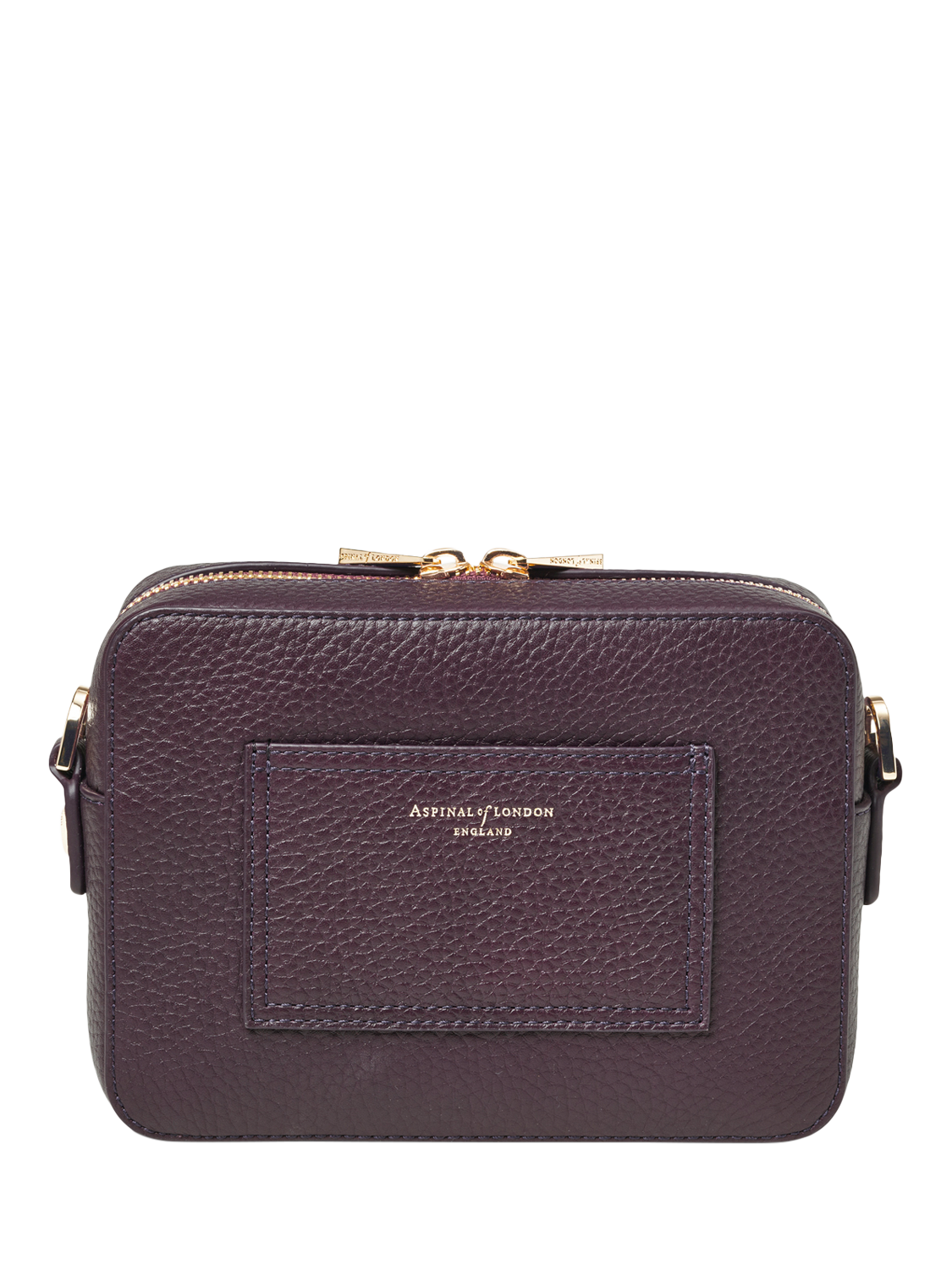 Aspinal of London Leather Crossbody Camera Bag, Fig