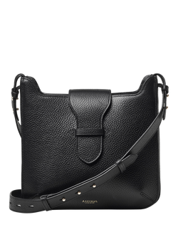 Aspinal of London Ella Leather Hobo Bag, Black