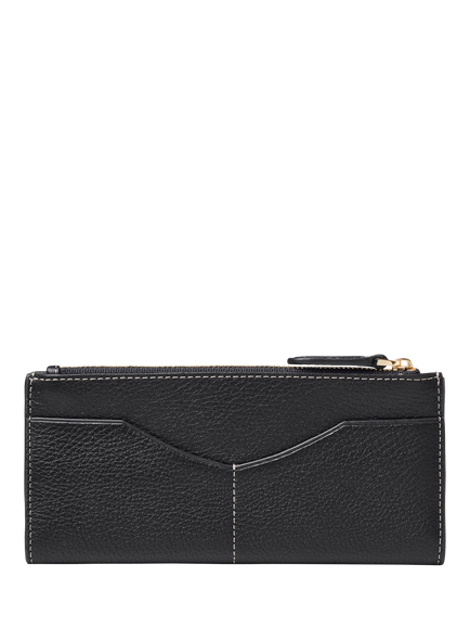 Aspinal of London Hudson Large Leather Purse - view 2, Black