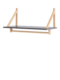 Obaby Maya Nursery Shelf, Slate/Natural, Slate/Natural