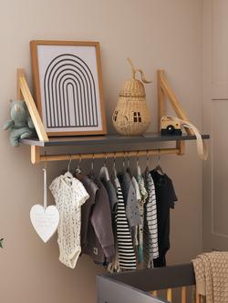 Obaby Maya Nursery Shelf, Slate/Natural - view 2, Slate/Natural