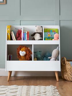 Obaby Maya Nursery Toy Storage, White/Natural - view 2, White/Natural