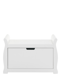 Obaby Stamford Toy Box, White, White