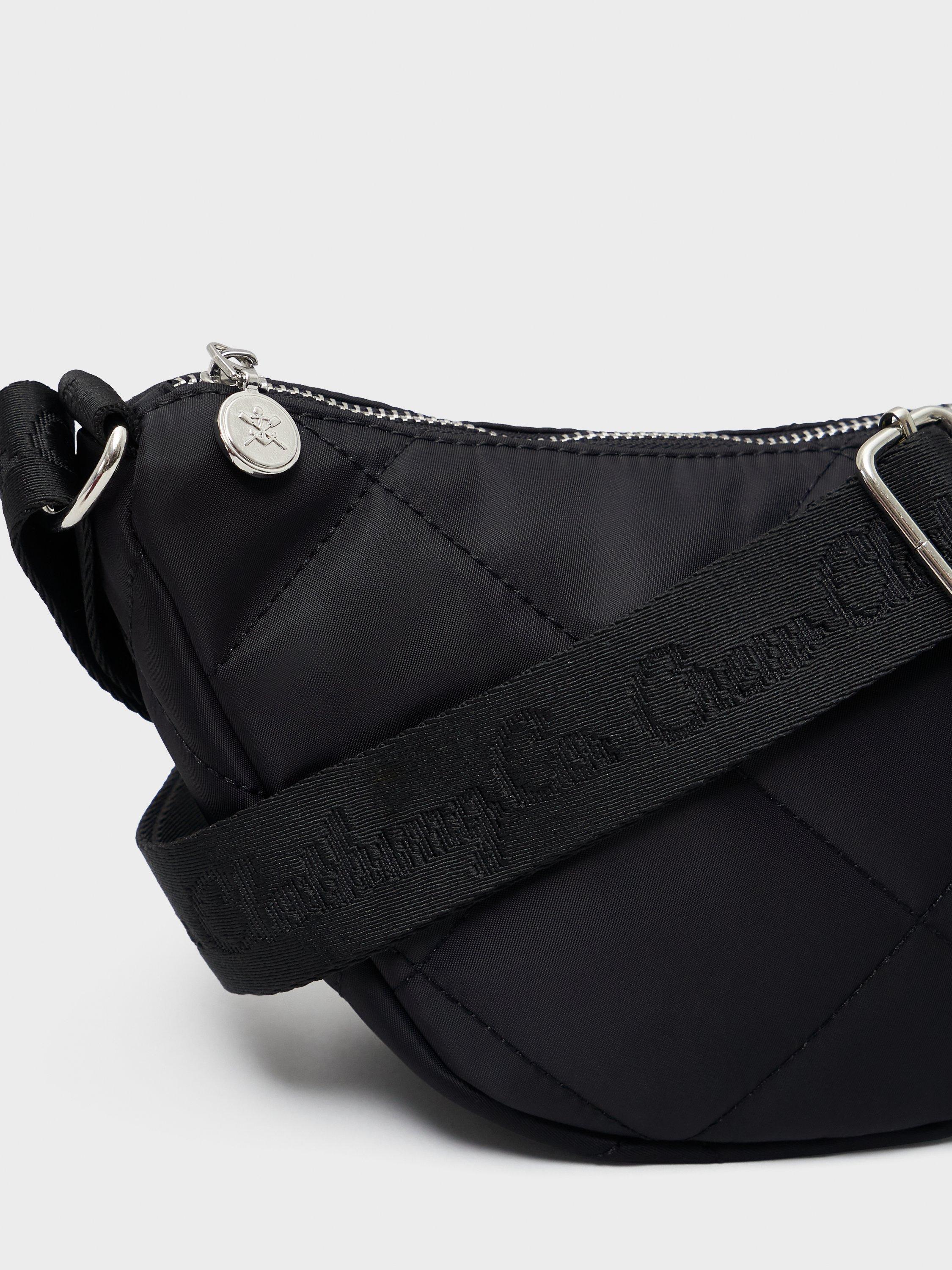 Product image 3 of 3, which shows Crew Clothing Quilted Crossbody Bag, Black