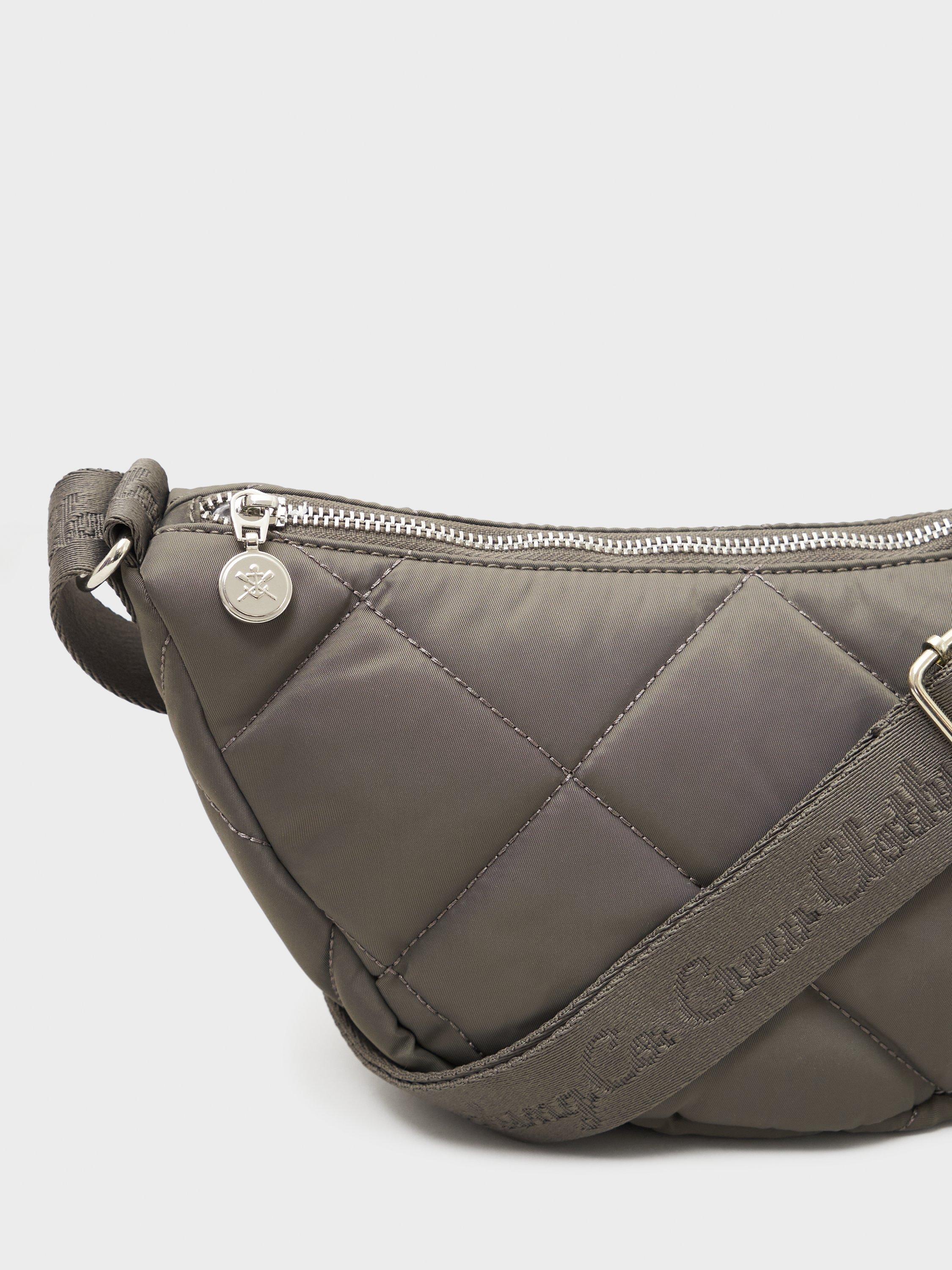 Product image 3 of 3, which shows Crew Clothing Quilted Crossbody Bag, Khaki