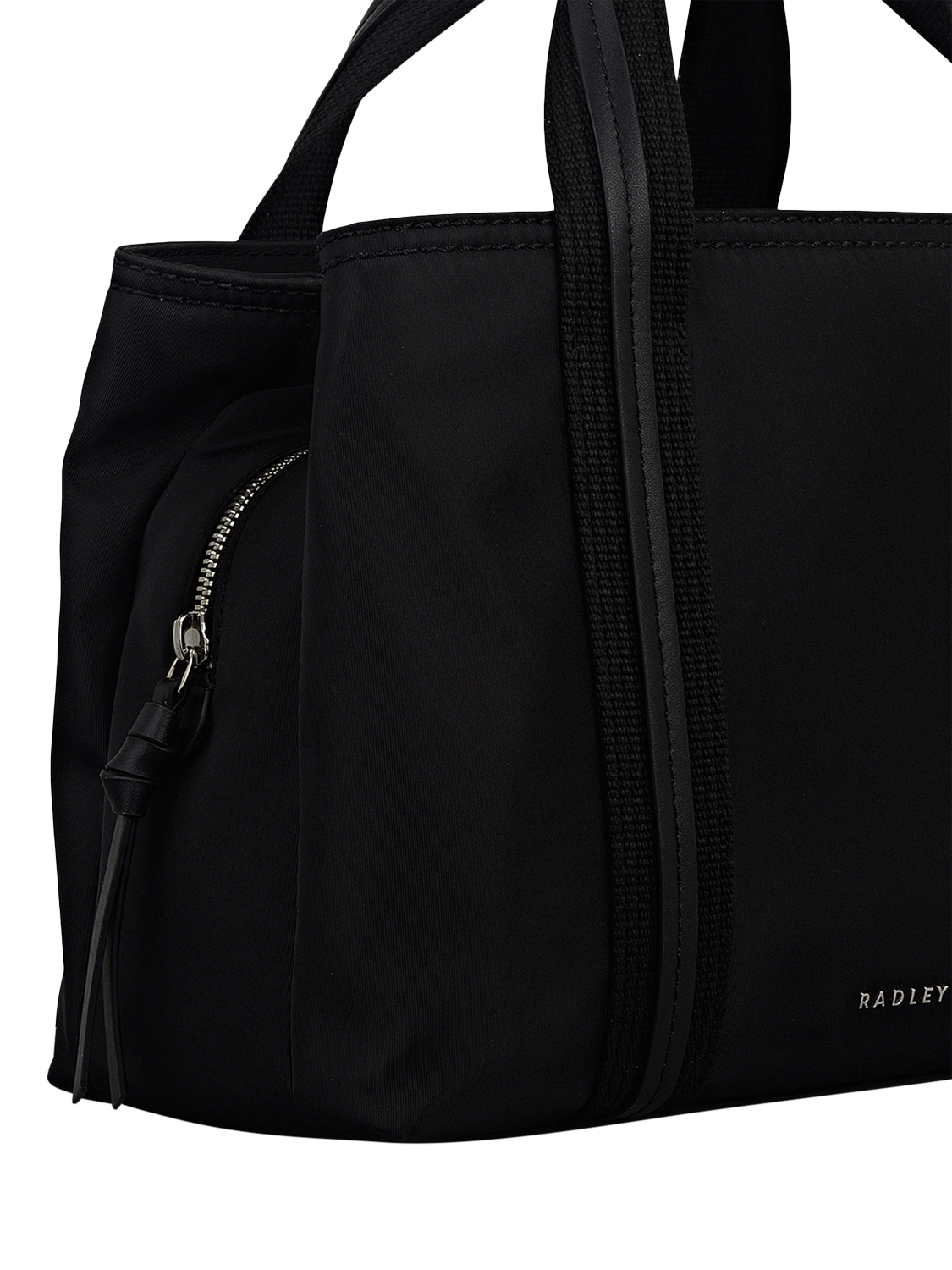 Product image 4 of 4, which shows Radley Halley Row Grab Bag, Black