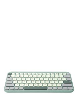 ASUS KW100 Marshmallow Compact Wireless Keyboard, Green Tea Latte - view 2, Green Tea Latte