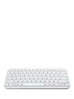 ASUS KW100 Marshmallow Compact Wireless Keyboard, White - view 2, White