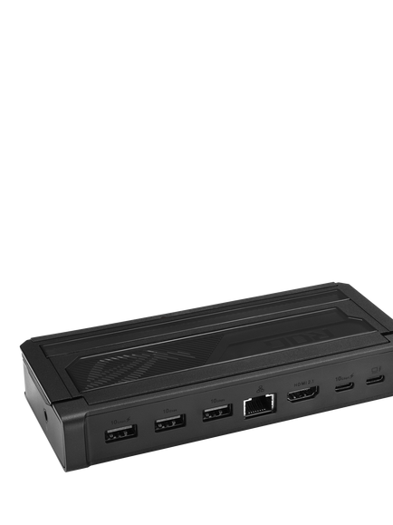 ASUS ROG DG300 Bulwark Dock 7-in-1 Port Hub, 100W, Black - view 2, Black