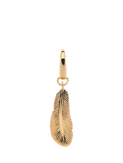 Melissa Odabash Feather Charm, Gold, Gold