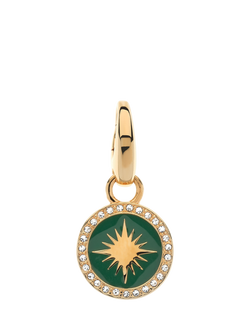 Melissa Odabash Enamel Star Charm, Gold/Green, Gold/Green