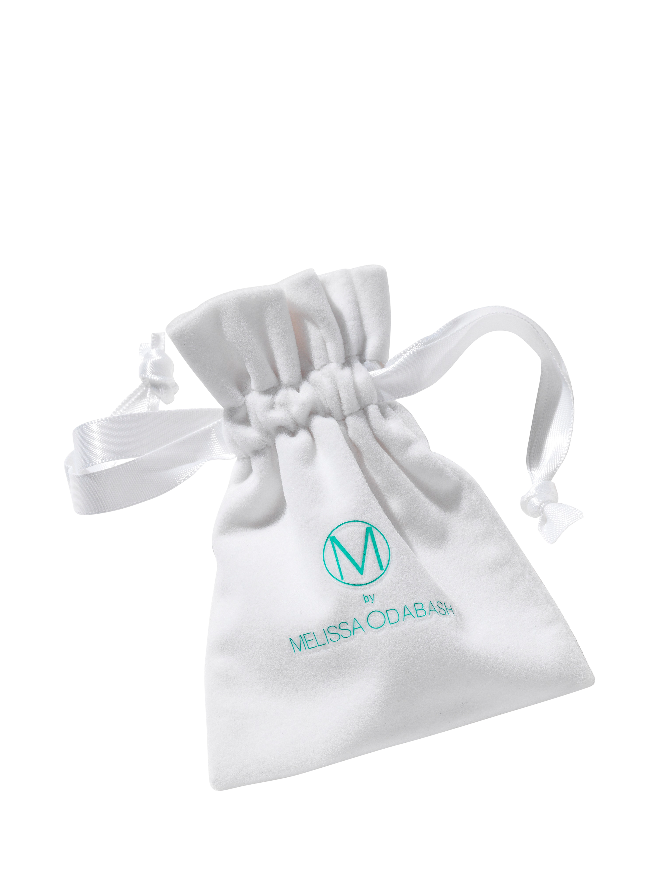 Product image 2 of 2, which shows Melissa Odabash Oval Hoop Emerald Earrings, Gold