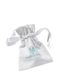 Melissa Odabash Sapphire Crystal Oval Hoop Earrings, Gold - view 2, Gold/Blue