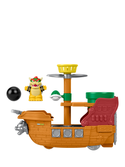 Fisher-Price Little People Super Mario My Mario Bowser's Airship Playset - view 2, Multi