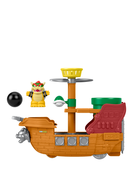 Fisher-Price Little People Super Mario My Mario Bowser's Airship Playset - view 2, Multi