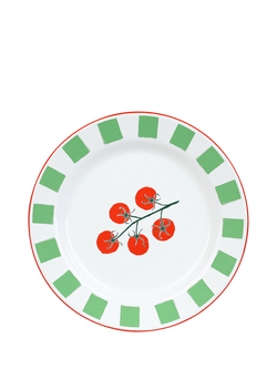 Talking Tables Bon Appetit Tomato Enamel Plate, 20cm, Multi, Multi