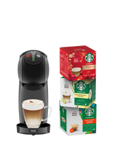 Dolce Gusto Genio S Coffee Machine & STARBUCKS® Coffee Gift Set, Anthracite