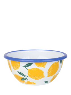 Talking Tables Lemon Enamel Bowl, 13cm, Multi, Multi