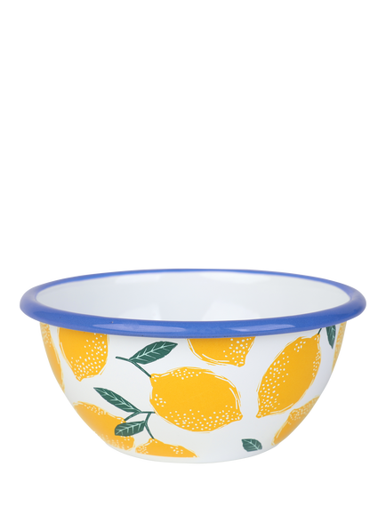 Talking Tables Lemon Enamel Bowl, 13cm, Multi, Multi