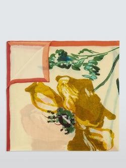 John Lewis Oversized Poppy Print Scarf - view 2, Multi