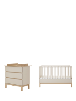 Obaby Astrid Cotbed & Changing Unit Set, Ivory, Ivory