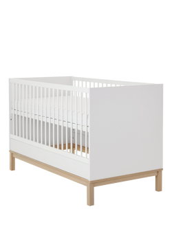 Obaby Astrid Cot Bed, White, White