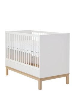Obaby Astrid Mini Cot Bed, White, White