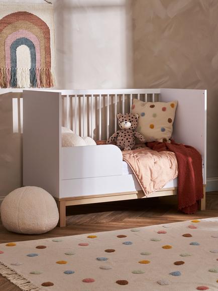 Obaby Astrid Mini Cot Bed, White - view 2, White