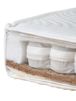 Obaby Moisture Management Dual Core Cotbed Mattress, 140 x 70cm, White