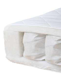 Obaby Pocket Sprung Cot Mattress, 120 x 60cm, White