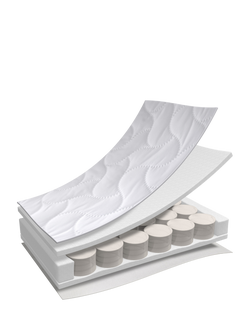 Obaby Pocket Sprung Cot Mattress, 120 x 60cm - view 2, White