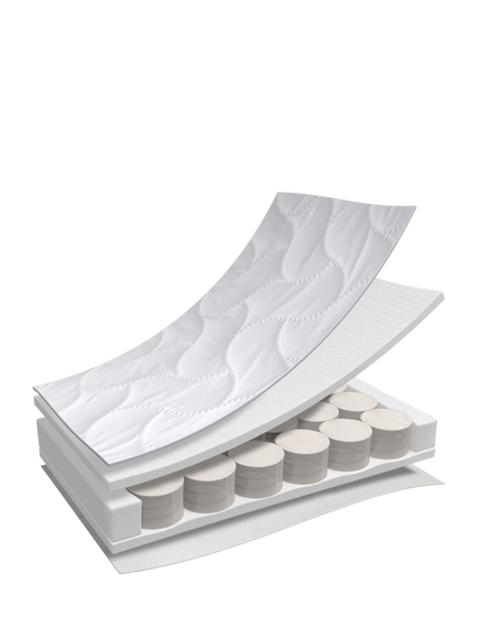 Obaby Pocket Sprung Cot Mattress, 120 x 60cm - view 2, White