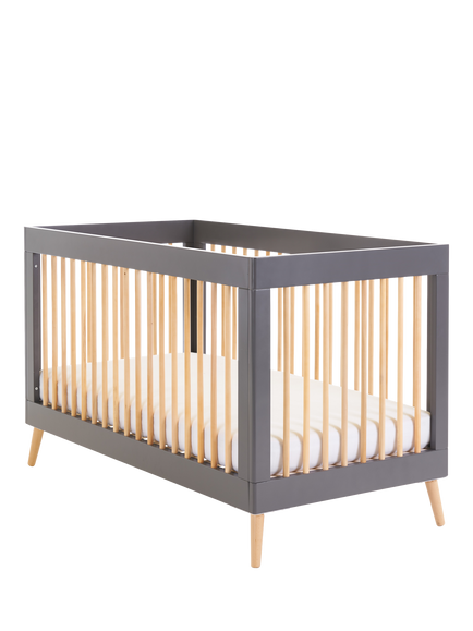 Obaby Maya Cotbed, Slate/Natural, Slate/Natural