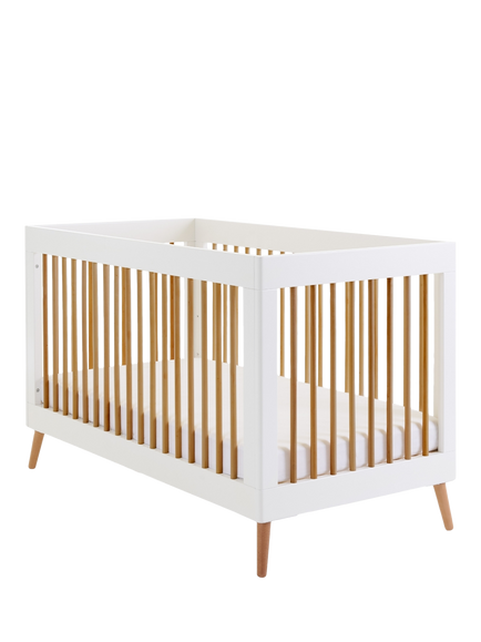 Obaby Maya Cotbed, White/Natural, White/Natural