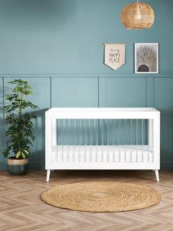 Obaby Maya Acrylic Cotbed, White - view 2, White