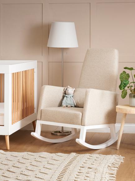 Obaby High Back Rocking Chair, Oatmeal - view 2, Oatmeal
